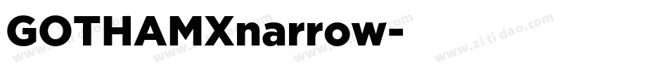 GOTHAMXnarrow字体转换