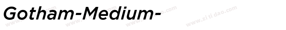 Gotham-Medium字体转换