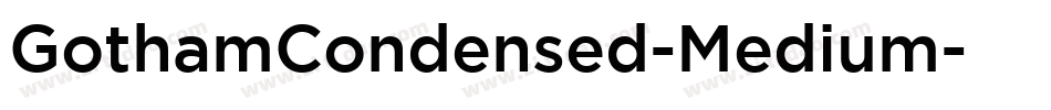 GothamCondensed-Medium字体转换