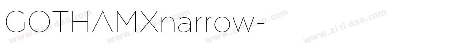GOTHAMXnarrow字体转换