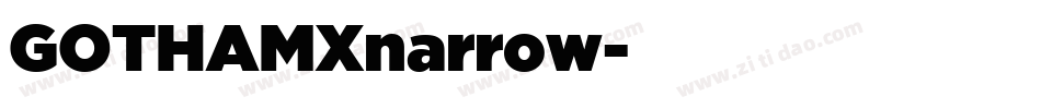 GOTHAMXnarrow字体转换