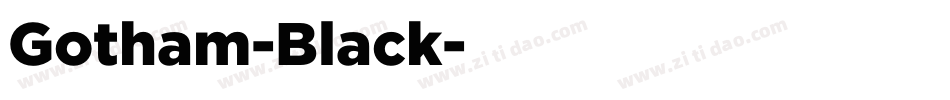Gotham-Black字体转换