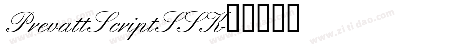 PrevattScriptSSK字体转换