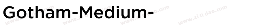 Gotham-Medium字体转换
