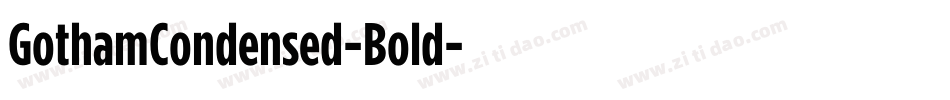 GothamCondensed-Bold字体转换