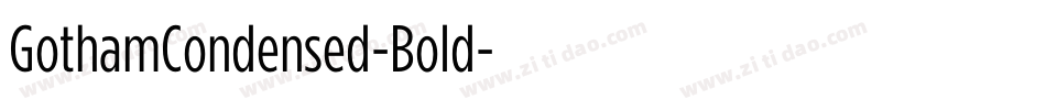 GothamCondensed-Bold字体转换
