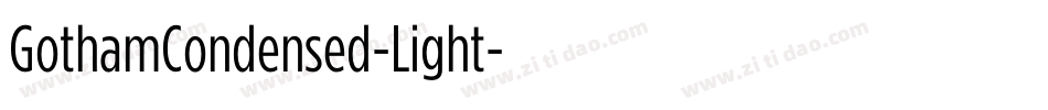 GothamCondensed-Light字体转换