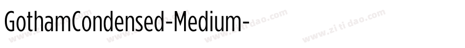 GothamCondensed-Medium字体转换