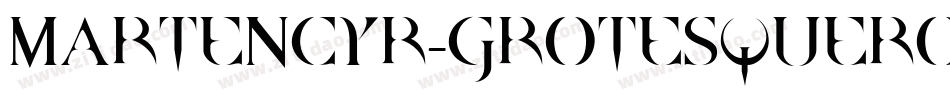 MartenCyr-GrotesqueRough字体转换