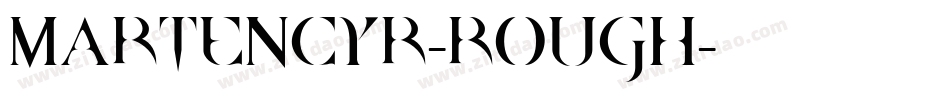MartenCyr-Rough字体转换