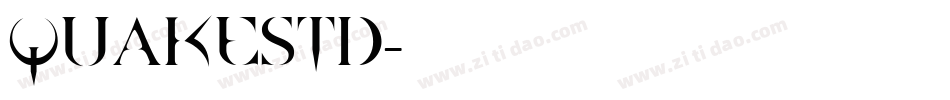 QuakeStd字体转换