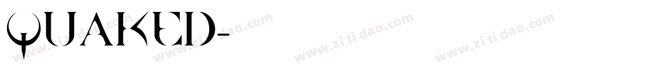 Quaked字体转换