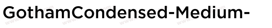 GothamCondensed-Medium字体转换