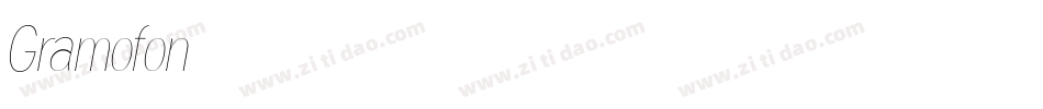 Gramofon字体转换