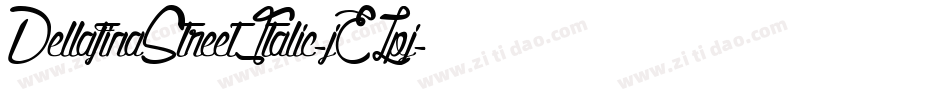 DellafinaStreetItalic-jELpj字体转换