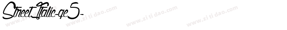 StreetItalic-qe5字体转换