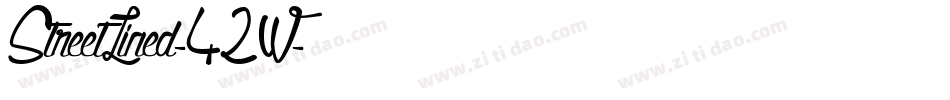 StreetLined-42W字体转换