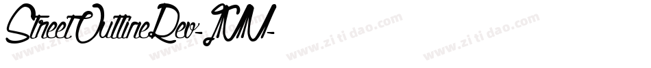 StreetOutlineRev-JMM字体转换