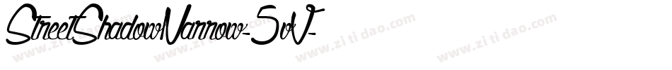 StreetShadowNarrow-5vV字体转换