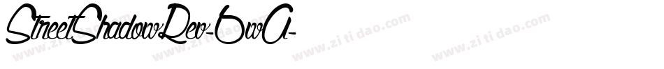 StreetShadowRev-6wA字体转换
