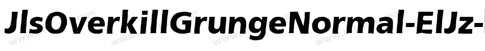 JlsOverkillGrungeNormal-ElJz字体转换