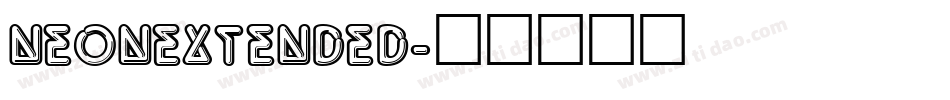 NeonExtended字体转换