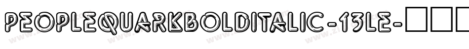 PeopleQuarkBoldItalic-13Le字体转换