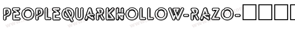 PeopleQuarkHollow-Razo字体转换