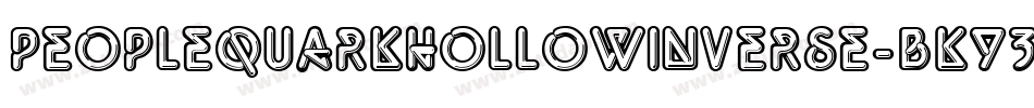 PeopleQuarkHollowInverse-BKy3字体转换