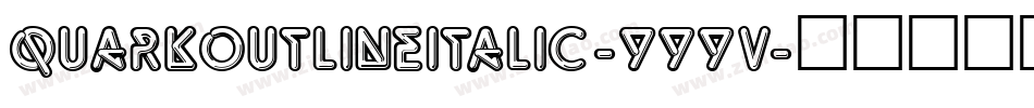 QuarkOutlineItalic-yYYV字体转换