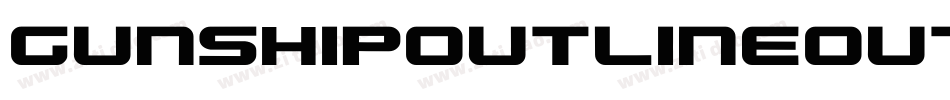 GunshipOutlineOutline-ozMx字体转换