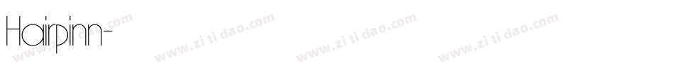Hairpinn字体转换