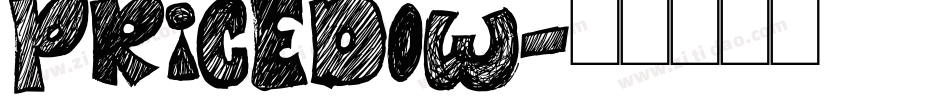 PRICEDOW字体转换