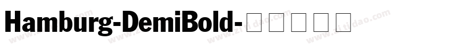 Hamburg-DemiBold字体转换