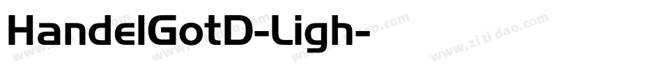 HandelGotD-Ligh字体转换