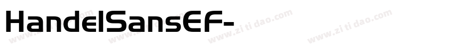 HandelSansEF字体转换