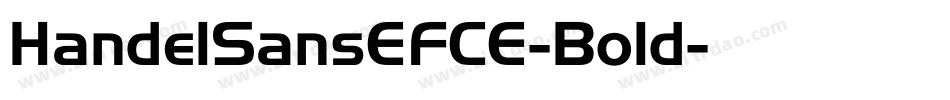 HandelSansEFCE-Bold字体转换