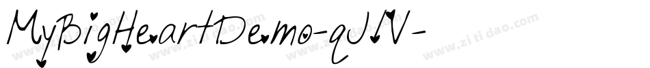 MyBigHeartDemo-qJlV字体转换