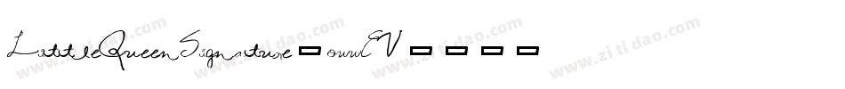 LittleQueenSignature-owwEV字体转换