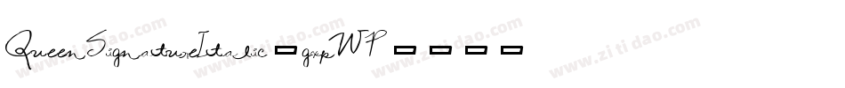 QueenSignatureItalic-gxpWP字体转换