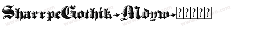 SharrpeGothik-Mdyw字体转换