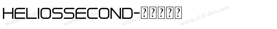 heliossecond字体转换