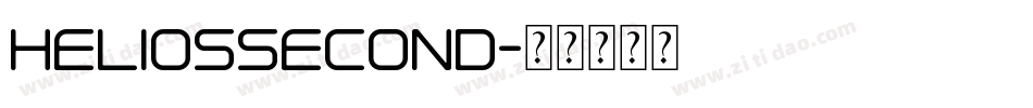 heliossecond字体转换