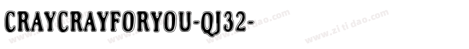 CraycrayForYou-qJ32字体转换