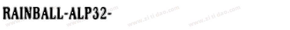 Rainball-ALP32字体转换