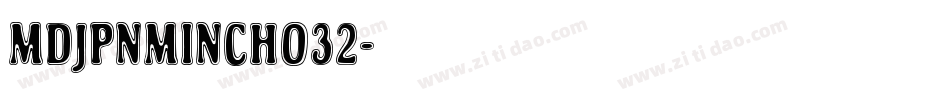 mdjpnmincho32字体字体转换