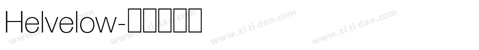 Helvelow字体转换