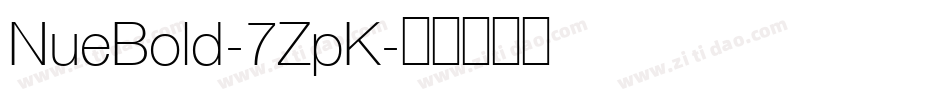 NueBold-7ZpK字体转换
