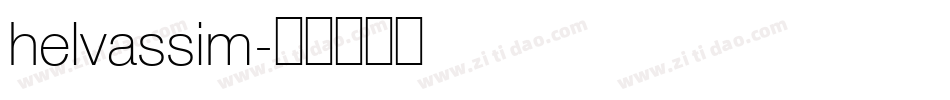 helvassim字体转换