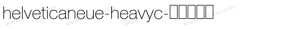 helveticaneue-heavyc字体转换